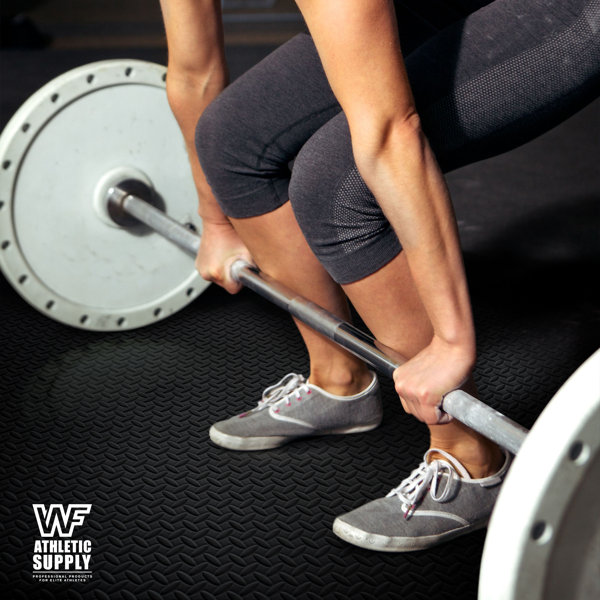 WF Athletic Supply Extra Thick Interlocking Exercise Foam Mats, 3/4